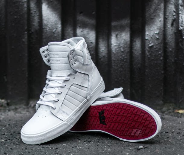supra skytop white red