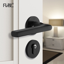 Indoor door toilet door lock aluminum alloy door lock wooden door toilet bathroom door lock handle universal type