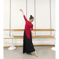 Quần áo tập nhảy hiện đại jazz cổ điển Latin dài đoạn ngắn ngắn mở khiêu vũ trang phục khiêu vũ quần áo yoga - Khiêu vũ / Thể dục nhịp điệu / Thể dục dụng cụ giầy múa trẻ em