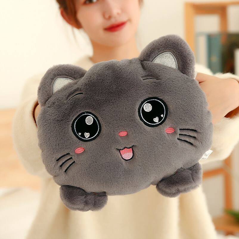Red hot water bag plush handcuff pillow with charge-proof charge detachable winter warm bag dorm