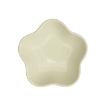 mocarose mocha color flower-shaped stoneware dipping dish household dry dish soy sauce vinegar seasoning dish small dish food grade