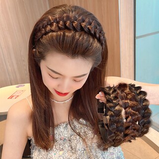 Fishbone braid hairpin anti-slip 2025 new high-end