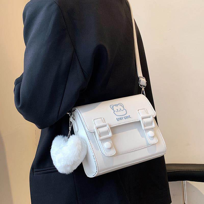French small crowddesign Small bag women 2021 new tide Summer Superior texture Single shoulder diagramidal satchel adorable 100 hitch