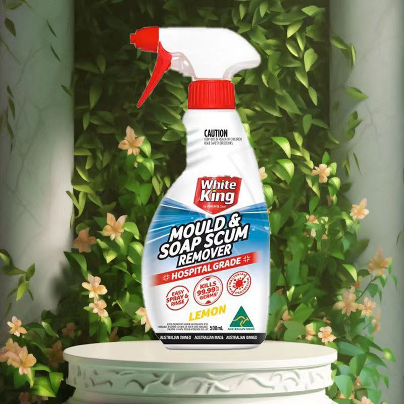 Australia's White King Whitening King Cleaning and Mildew Removal Soap Stain Removal Antibacterial and Mildew Removal Spray 500ml