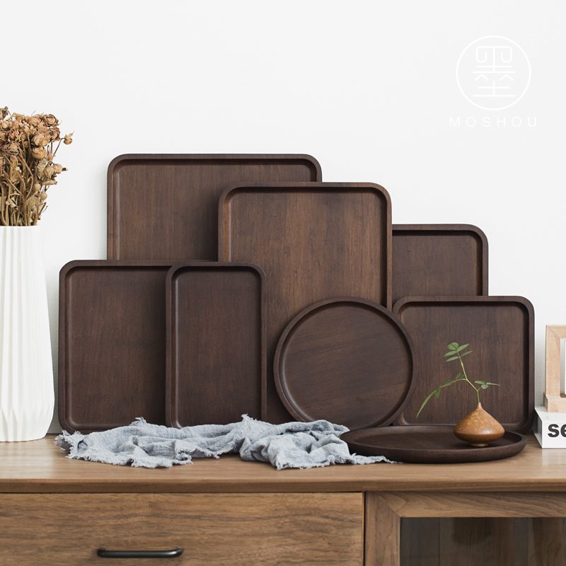 By weight of dry bamboo tea tray was single pot bearing pot rectangular tray was Japanese contracted household tea sets of bamboo