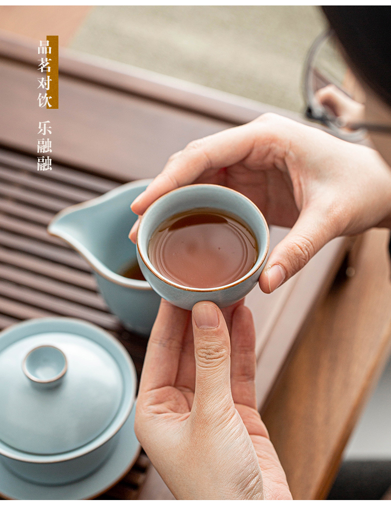 Stick your up authentic tea set kung fu tea set household fair tea pot cup your porcelain of a complete set of tea cups