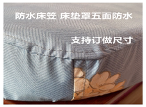 Waterproof bed Ogasawara Anti-Cat Urine Bed Hood Anti-Mite Grey Single mattress cover Mat Dreams bed cushion protective washed and breathable