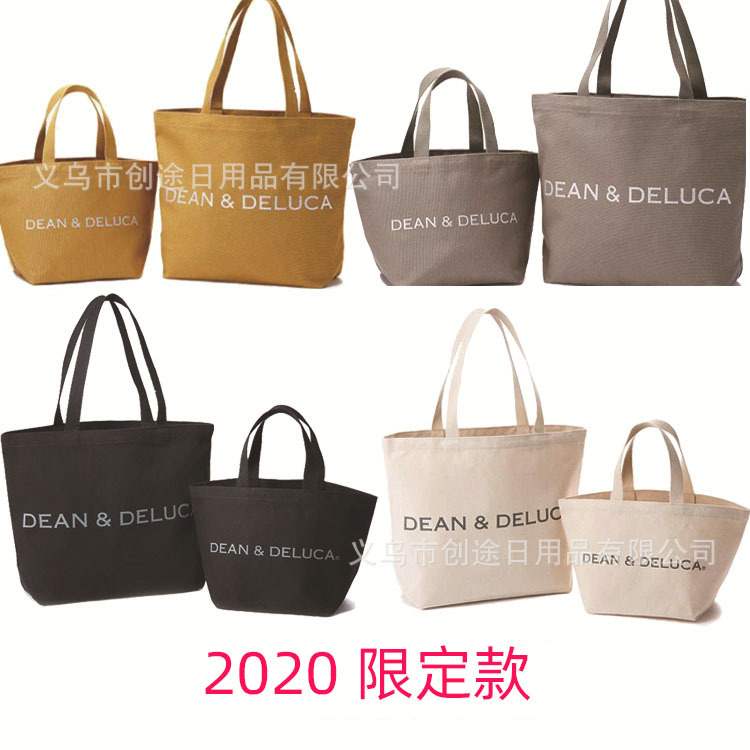 Customized New DEANDELUCA Canvas Bag Pocket Green Bag Lunch Bag Women's Bag Qualified Sail