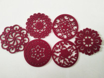 Creative non woven felt thickened cha bei dian absorbent cloth coasters antiskid insulation mat 15cm