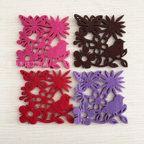 Special price handling foreign trade tail single felt water absorption strong dining cushion cup cushion heat insulation mat non-toxic and environmentally friendly