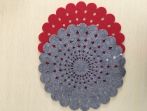 Special price handling foreign trade tail single felt water absorption strong dining cushion cup cushion heat insulation mat environment protection