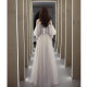 Temperament banquet evening dress female 2022 new temperament celebrity host dress fairy vocal music art test long skirt