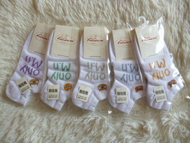 Dreams Na Women Socks Spring Summer Thin women's invisible socks Socks Cartoon Casual Low Help Women Socks New combed cotton B7314