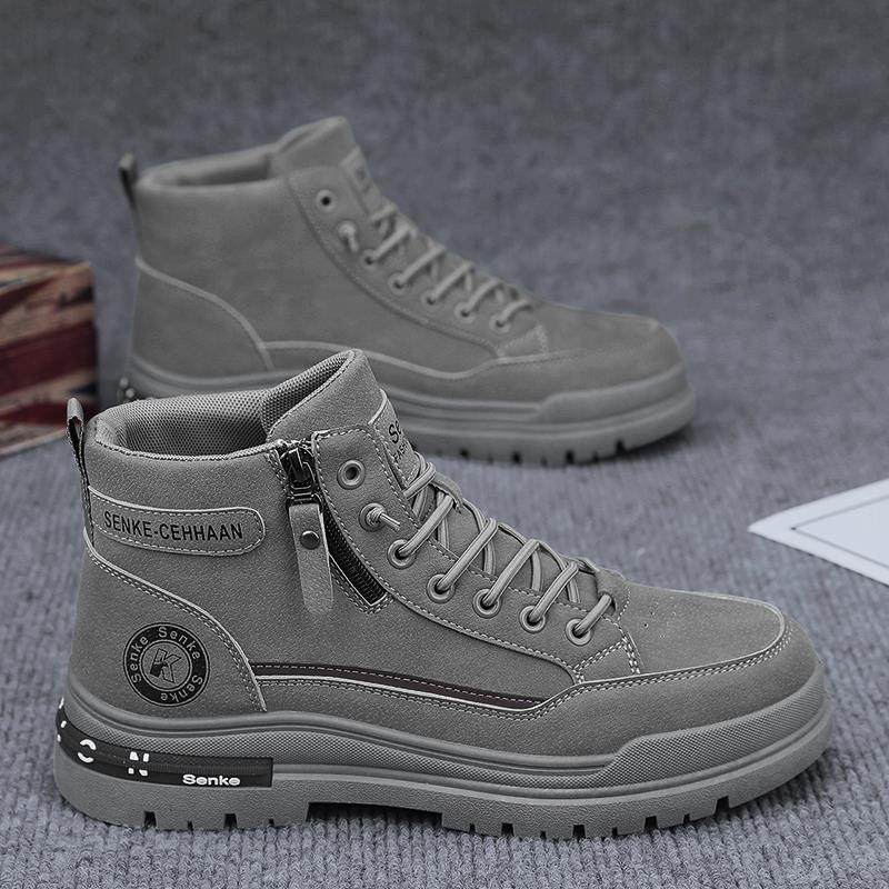 Martin Boots Men's High-Top Winter British Style Retro Outdoor Hiking Waterproof Non-Slip Work Safety Work Boots