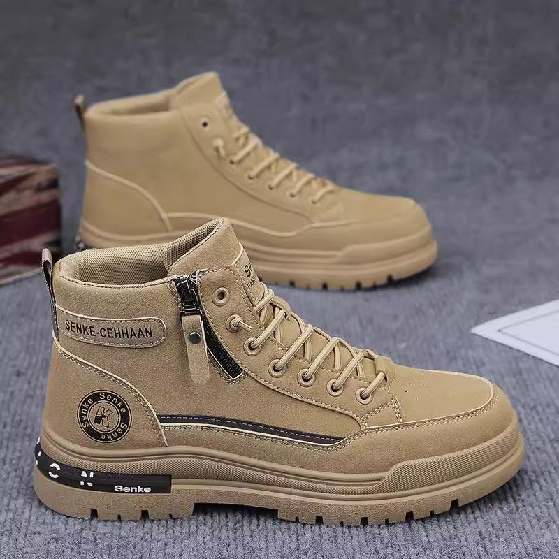 Martin Boots Men's High-Top Winter British Style Retro Outdoor Hiking Waterproof Non-Slip Work Safety Work Boots