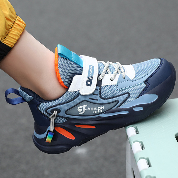 Boys' Shoes 2026 New Autumn and Winter Breathable Children's Sports Shoes for Older Kids and Students, Non-Slip Casual Running Shoes — 3