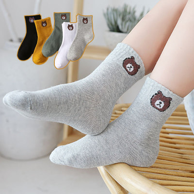 【5双装】秋冬纯棉加厚款儿童袜子