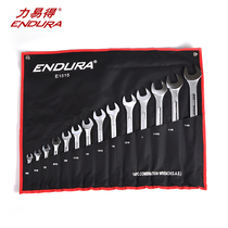 ENDURA E1515 dual-purpose wrench British 14-piece set ratchet double opening double plum blossom single head oil pipe