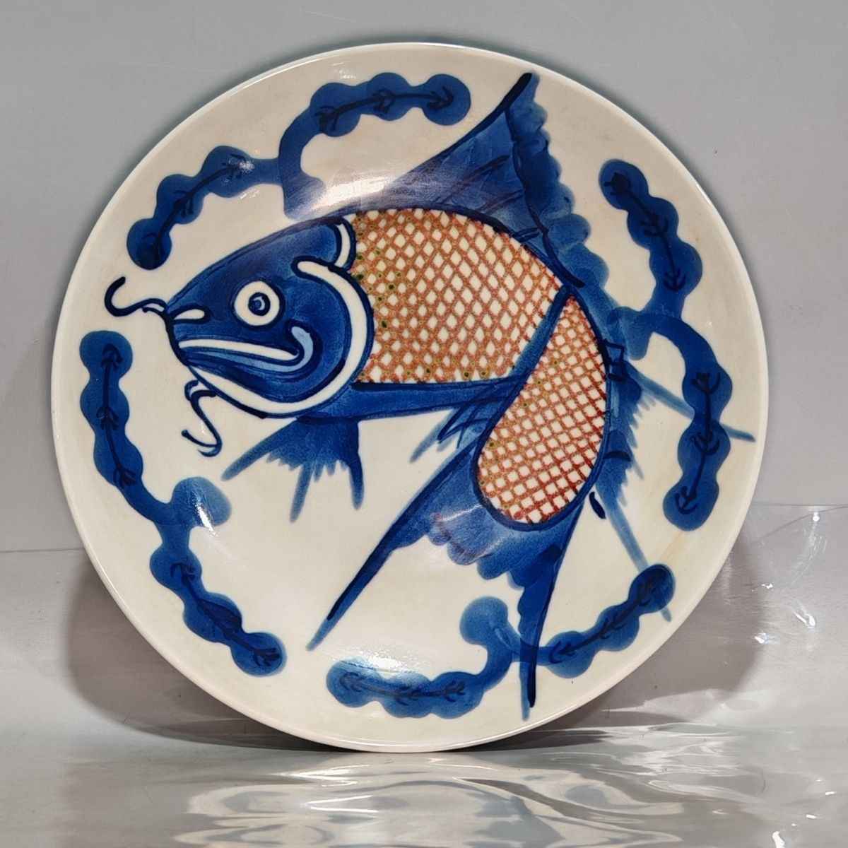 青花如意紋将軍缶 貯蔵タンク 景徳鎮 陶磁器 装飾品 現代工芸品