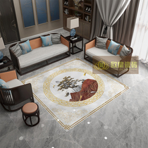 New Chinese Living Room Parquet Tile 800x800 Entry into the door Restaurant Landscape Pattern Shaped floor tiles