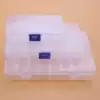 Multi-grid transparent jewelry box Detachable plastic medicine box Ear needle earrings ring jewelry loose beads lattice storage box