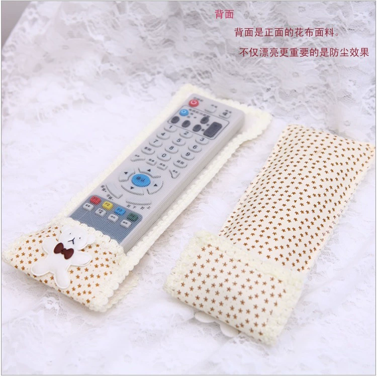bộ Teddy Bear vải điều khiển từ xa của bụi TV set-top box máy lạnh và chống thấm tay nắp bảo vệ hơn kích thước - Bảo vệ bụi áo trùm máy giặt cửa trên