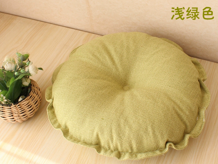 Tinh khiết lanh futon đệm cửa sổ và đệm dày vải yoga chơi ban công vòng tatami đệm - Ghế đệm / đệm Sofa nệm lót ngồi