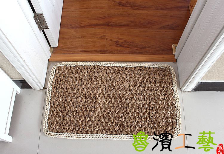 Giải phóng mặt bằng chiếu rơm rơm cửa trước thảm bẩn chống trượt thảm ngô da cửa - Thảm sàn thảm nhựa rối