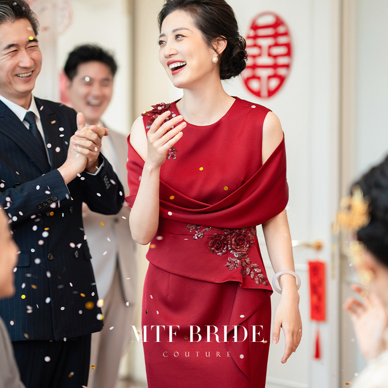 Full of Elegance 2026: Mother-In-Law's Wedding Banquet Evening Dress, Youthful and Elegant, with a High-End Feel, Mother-In-Law's Toast Dress