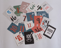 ins Baby month number sticker Mommy pregnancy week number record photo background commemorative card