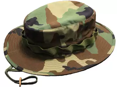 American classic four-color jungle camouflage Benny hat round edge fisherman hat Hunting hat Outdoor sunshade sunscreen