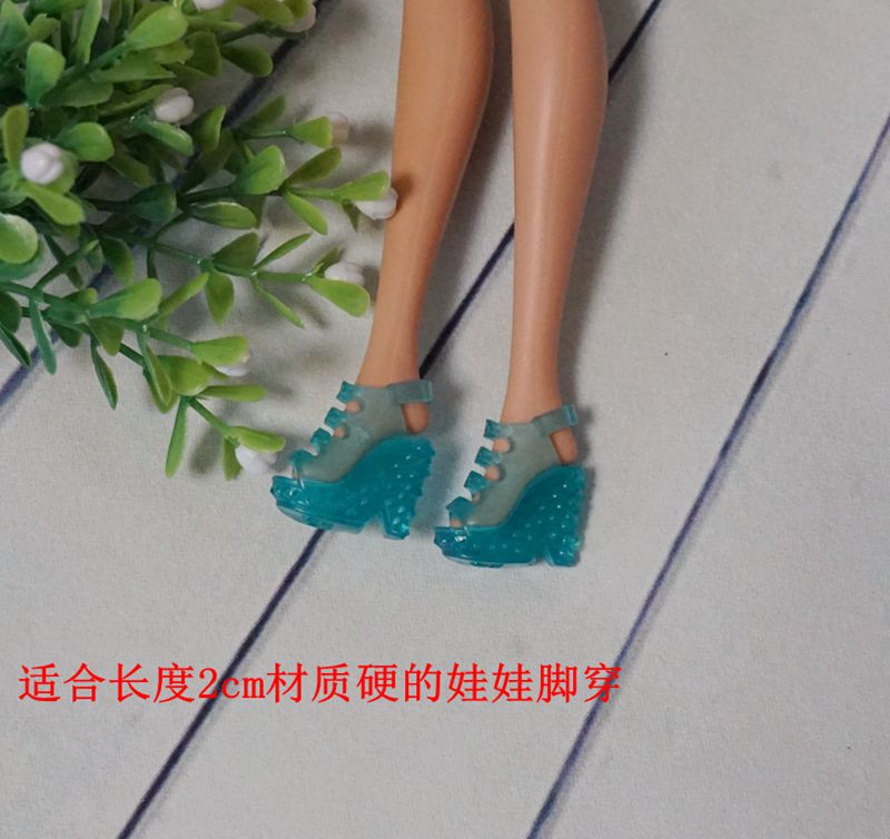 Truy cập chính hãng ăn mặc Barbie phụ kiện búp bê phụ kiện giày cao gót giày thời trang khởi động 6 điểm dép bé búp bê bjd