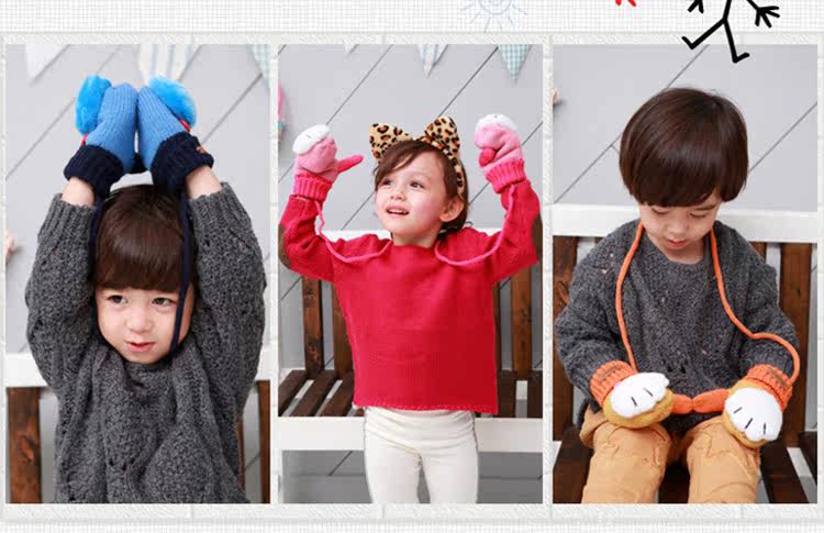 Gants pour enfants en de laine - Ref 2146142 Image 34