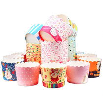 Medium mechanism high temperature cup cake Cup maffen Cup mafen cup cake paper cup high temperature resistant paper cup 50 whole piece