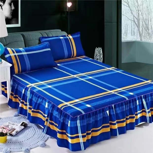 Bông cotton đơn mảnh bông dày trampoline váy trải giường khách sạn nhà trường tờ - Váy Petti 	chân váy giường