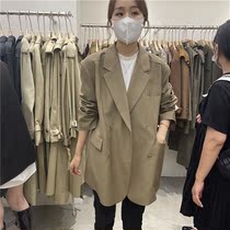 F THREE autumn 2021 new design sense Joker Korean loose thin blazer women ins93039