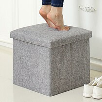 Square bedroom wooden stool sitting collection box finishing box dormitory storage stool multifunctional storage pedal classroom