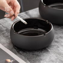 Zhen Instrumental Ceramic Ashtrays Size anti-fly ash Home Living room Creative Trend with Gay Guest House Customized