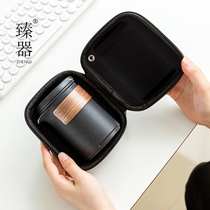 Perfector portable one-pot three-cup ceramic quick passenger cup small suit single trip Gongfu tea with outdoor tea pot