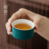 Zhenji Japanese ceramic tea cup tea cup small tea cup single Cup Master Cup kung fu tea set simple tea bowl customization