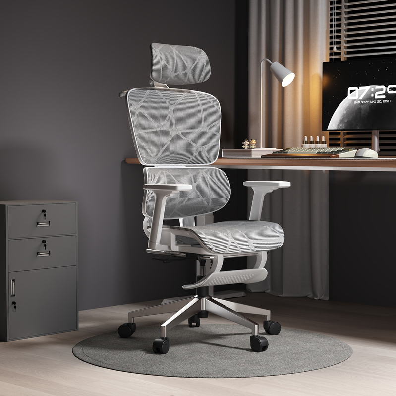 Ergonomic Chair, Waist-Protecting Computer Chair, Home Nap Comfortable Sedentary Gaming Chair, Reclining Office Chair