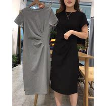 Douyin Changshu Wang Mengjie long split sparkling crystal careful machine thin short sleeve a small size fairy dress