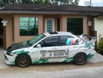 Suitable for semi-carbon fiber Mitsubishi 2002-2007 LANCER EVO 79 generation car modified tail