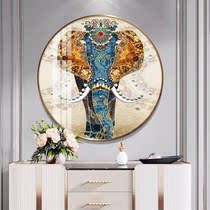 Cross-stitch 2021 new living room line embroidery Southeast Asian wind elephant small pieces full embroidery self-embroidered hand Wall