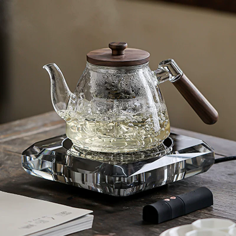 Smart diamond high-end teapot, tea set, bluetooth, light luxury style