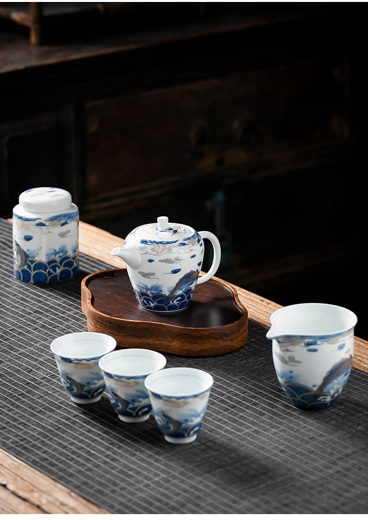 Pole element | ceramic teapot trace silver arowana single pot home filtration kung fu tea tea, teapot by hand