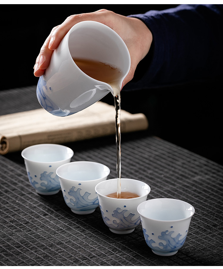 Pole element | a field'm kung fu tea cup home tea cup sample tea cup ceramic checking personal master cup of tea