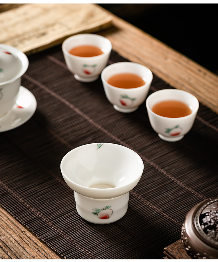 Pole element | white porcelain) tea tea set of the filter household kung fu tea tea strainer tea accessories