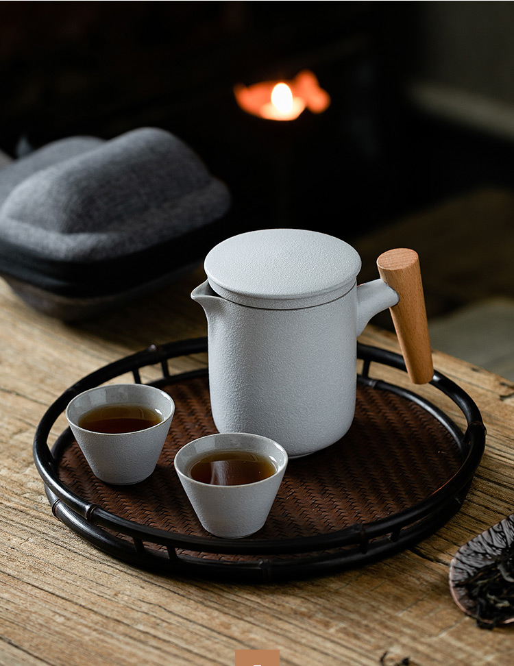 Wood is travel tea set crack cup a pot of 2 cup office mini portable kung fu tea bags are porcelain tea set