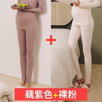 Осенние брюки (фиолетовый+обнаженный порошок)